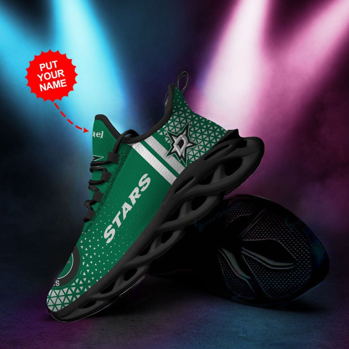 Dallas Stars Custom Personalized Max Soul Sneakers Running Sports Shoes For Men Women For Men Women