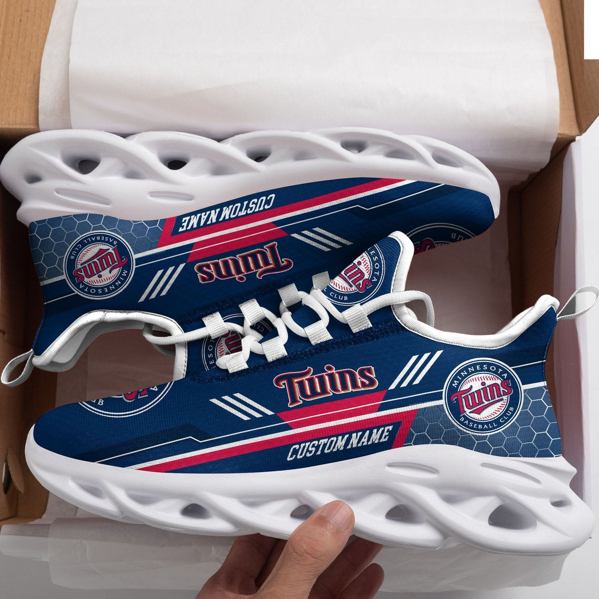 Minnesota Twins Custom Personalized Max Soul Sneakers Running Sports Shoes For Men Women Football Fan Football Fan For Men Women