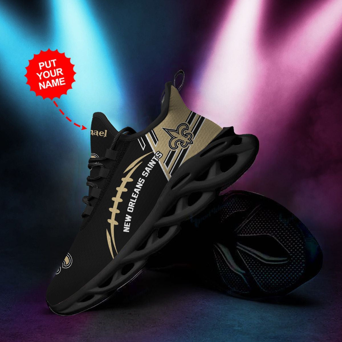 New Orleans Saints Custom Personalized Max Soul Sneakers Running Sports Shoes For Men Women For Men Women