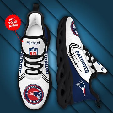 New England Patriots Custom Personalized Max Soul Sneakers Running Sports Shoes For Men Women For Men Women