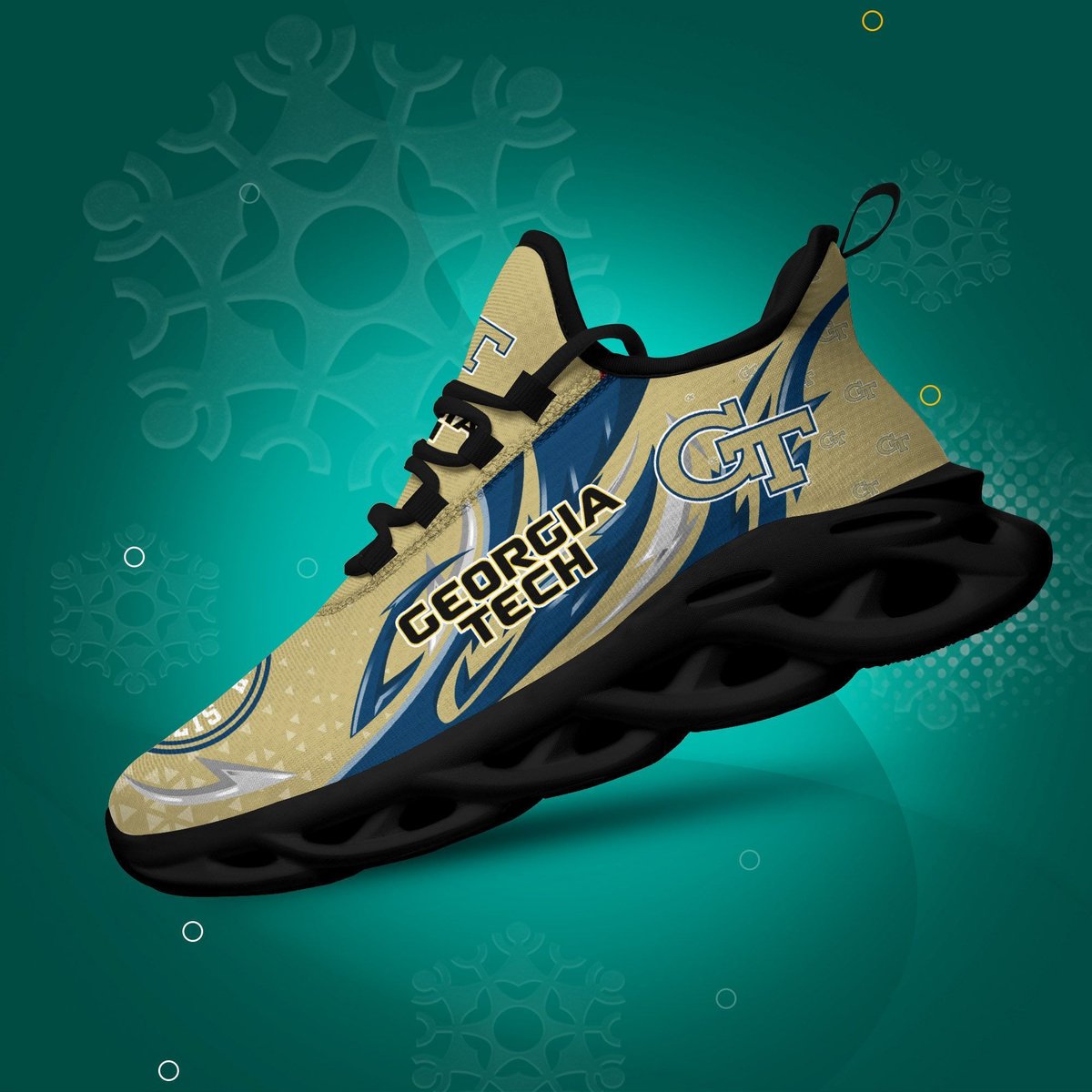 Georgia Tech Yellow Jackets Max Soul Sneaker Dtms289105 For Men Women