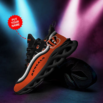 Cincinnati Bengals Custom Personalized Max Soul Sneakers Running Sports Shoes For Men Women For Men Women