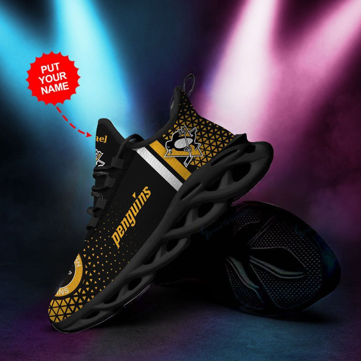 Pittsburgh Penguins Custom Personalized Max Soul Sneakers Running Sports Shoes For Men Women For Men Women