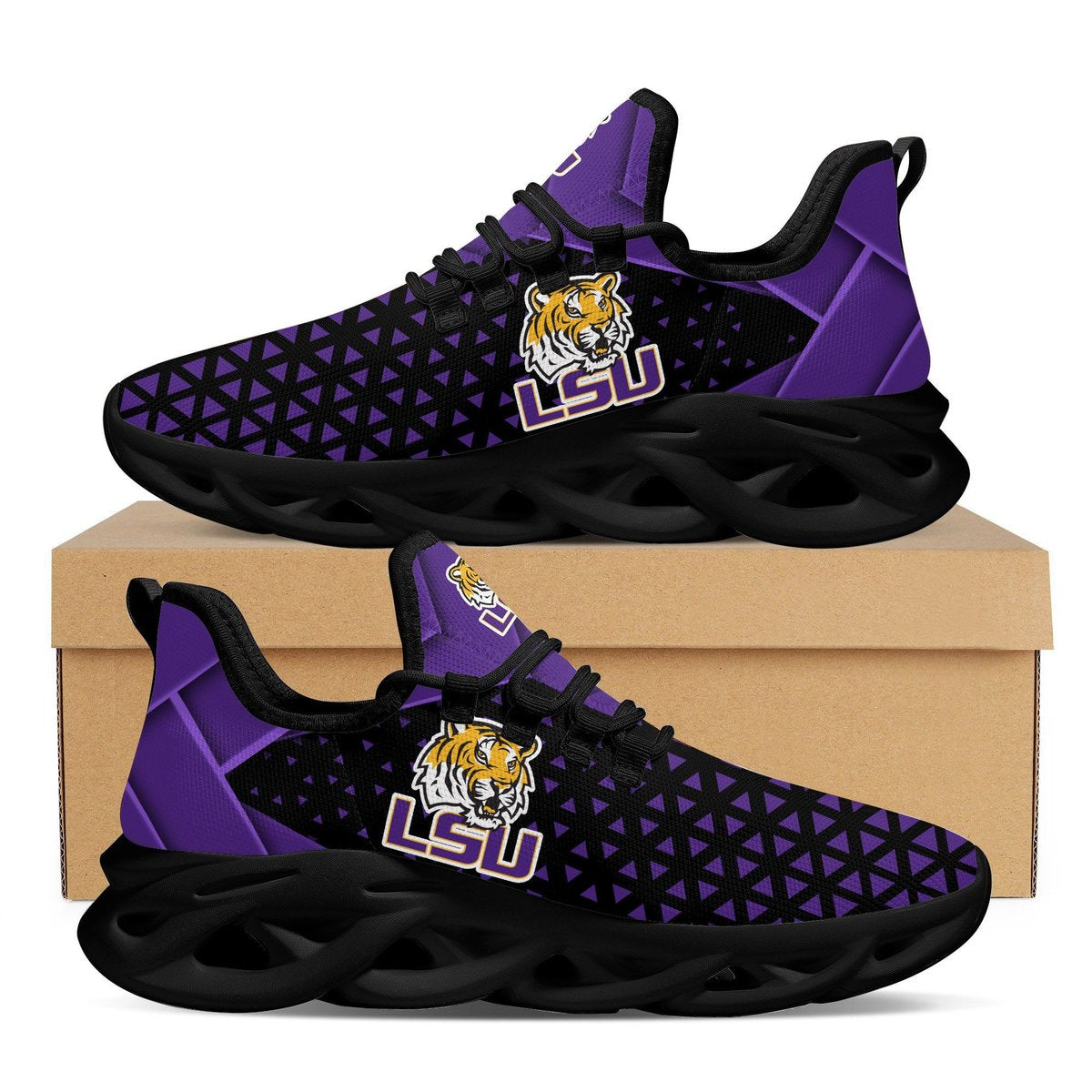 Lsu Tigers American Football Max Soul Sneakers Running Sports Shoes For Men Women Full Size For Men Women
