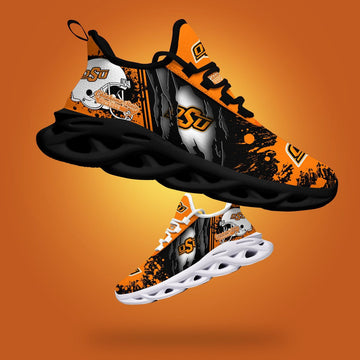 Oklahoma State Cowboys Ncaa1 Max Soul Sneakers New Trending Gift For Sport Lovers, Perfect Choice Camping Travel For Men Women