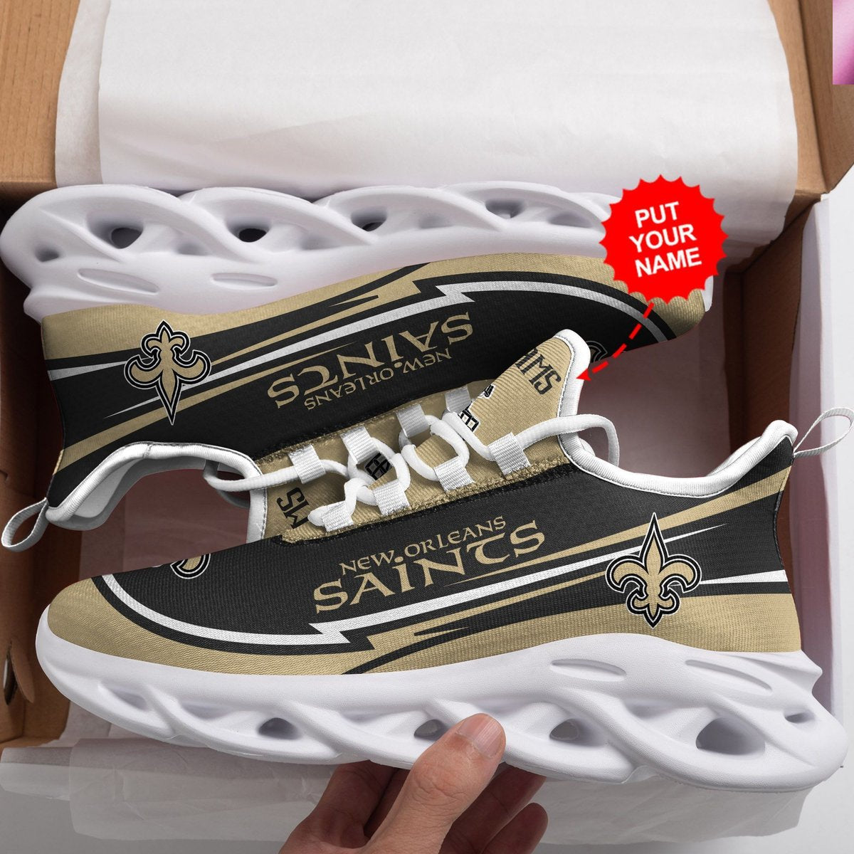 New Orleans Saints Custom Personalized Max Soul Sneakers Running Sports Shoes For Men Women For Men Women