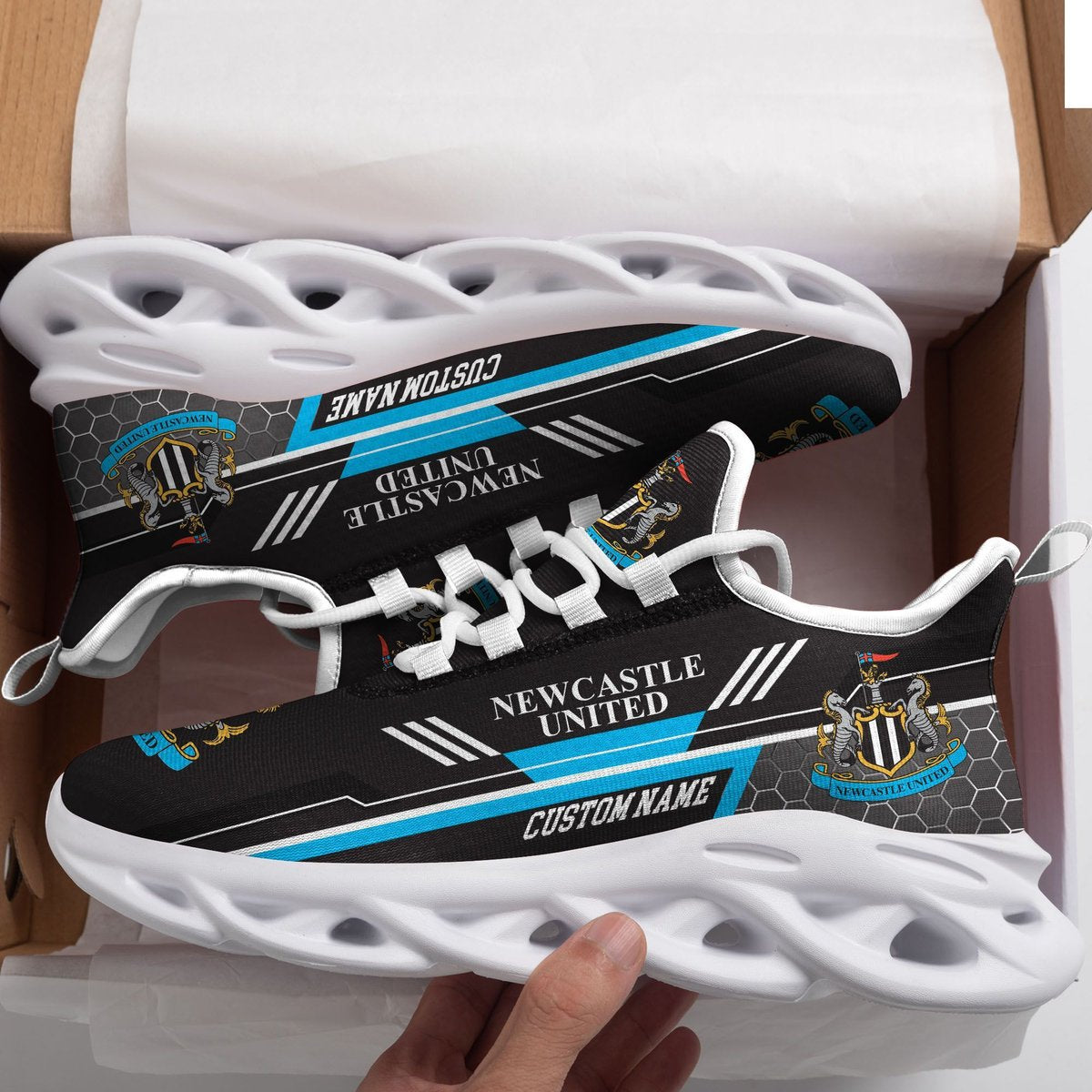 Newcastle United Custom Personalized Max Soul Sneakers Running Sports Shoes For Men Women Football Fan Football Fan For Men Women