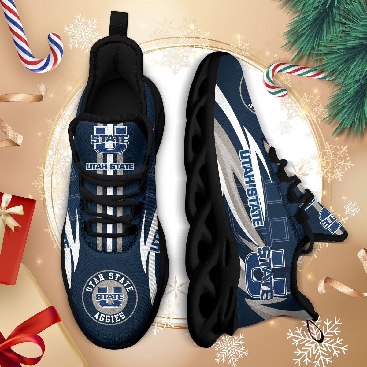 Tah State Aggies Ncaa3-max Soul Sneakers For This Season Na25188
