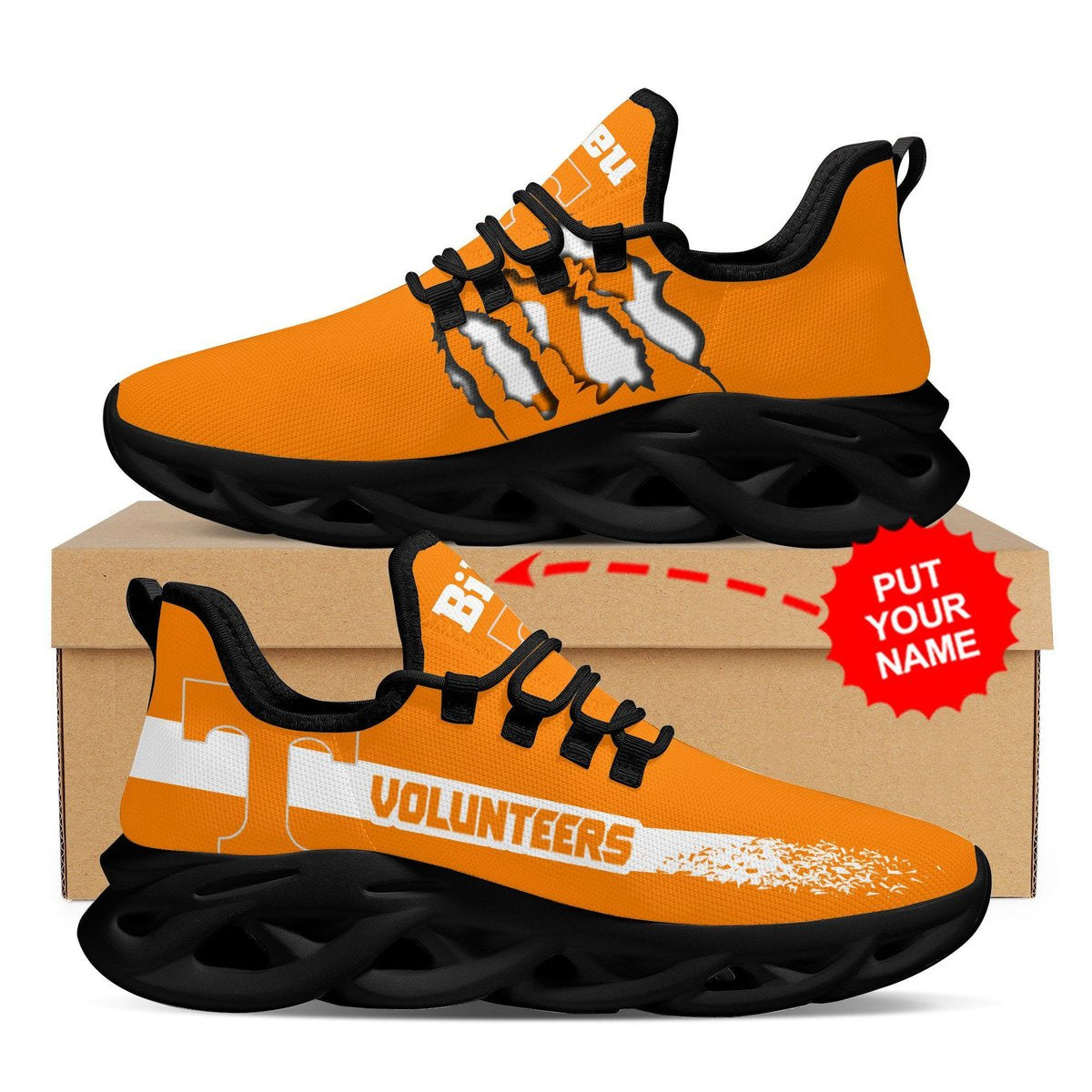Tennessee Volunteers Custom Personalized Max Soul Sneakers Running Sports Shoes For Men Women For Men Women