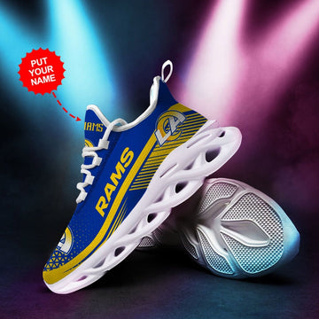 Los Angeles Rams Custom Personalized Max Soul Sneakers Running Sports Shoes For Men Women For Men Women