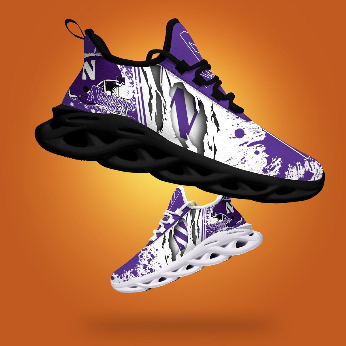 Orthwestern Wildcats Ncaa1 Max Soul Sneakers New Trending Gift For Sport Lovers, Perfect Choice Camping Travel