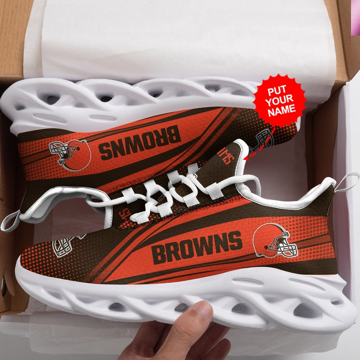 Cleveland Browns Custom Personalized Max Soul Sneakers Running Sports Shoes For Men Women For Men Women