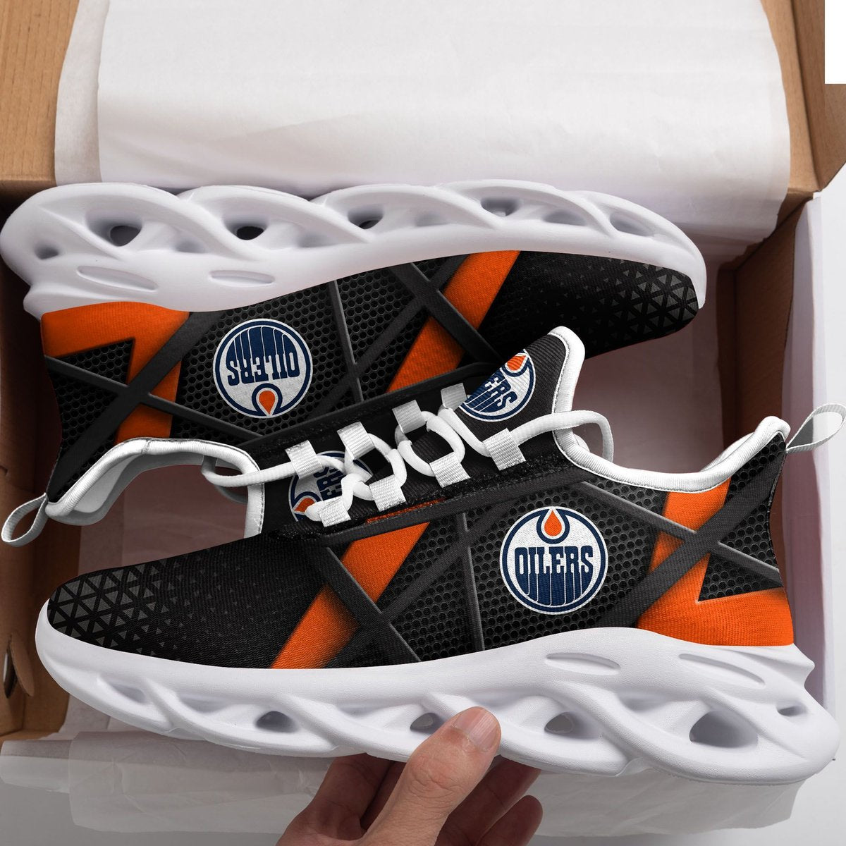 Edmonton Oilers Max Soul Sneakers Running Sports Shoes For Men Women For Men Women