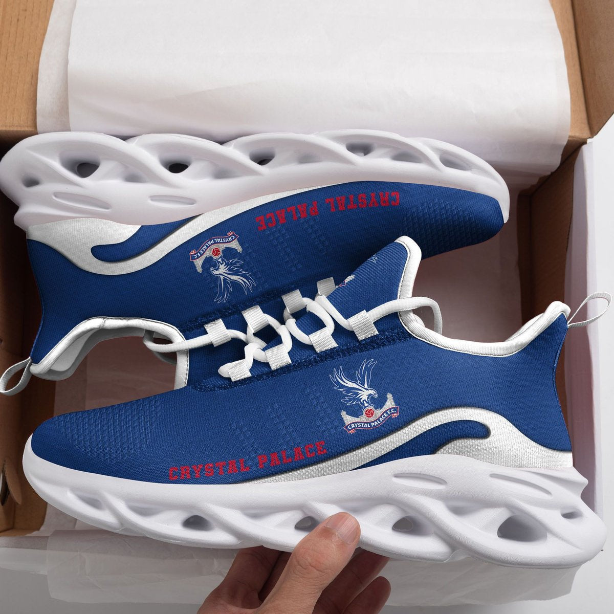 Epl Crystal Palace New Trending D Printed Max Soul Clunky Sneaker Shoes For Men Women