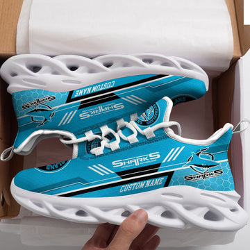 Cronulla-sutherland Sharks Custom Personalized Max Soul Sneakers Running Sports Shoes For Men Women Football Fan Football Fan For Men Women