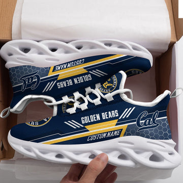 California Golden Bears Custom Personalized Max Soul Sneakers Running Sports Shoes For Men Women Football Fan Football Fan University Of