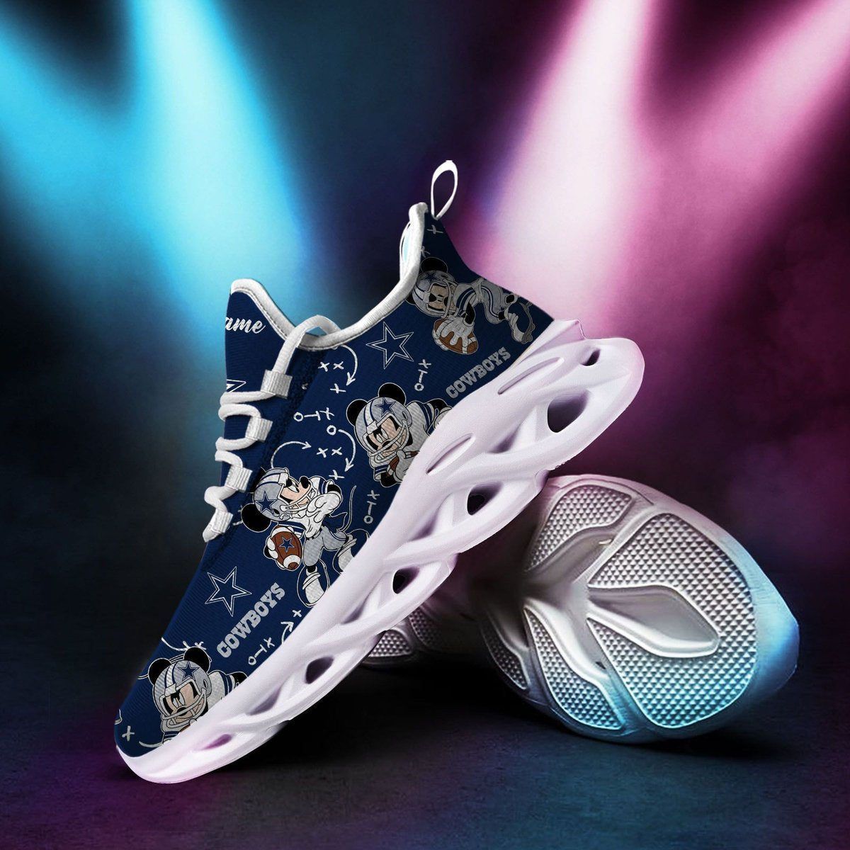 Dallas Cowboys Mickey Custom Personalized Max Soul Sneakers Running Sports Shoes For Men Women For Men Women
