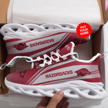 Arkansas Razorbacks Custom Personalized Max Soul Sneakers Running Sports Shoes For Men Women For Men Women