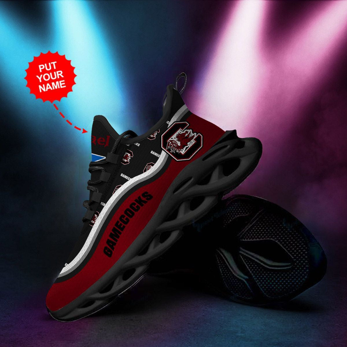 South Carolina Gamecocks Custom Personalized Max Soul Sneakers Running Sports Shoes For Men Women For Men Women