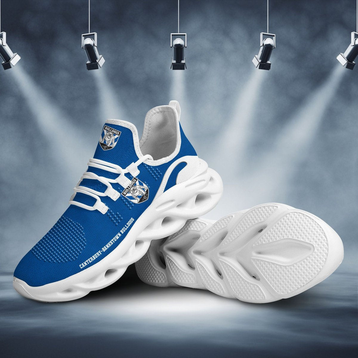 Nrl Canterbury-bankstown Bulldogs New Trending D Printed Max Soul Clunky Sneaker Shoes For Men Women