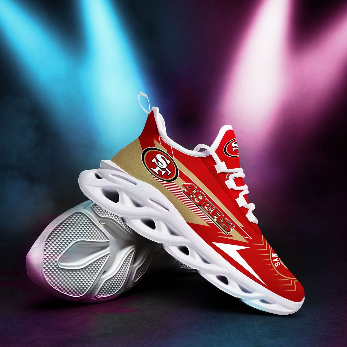 San Francisco 49ersmax Soul Shoes Dtms1910047 For Men Women