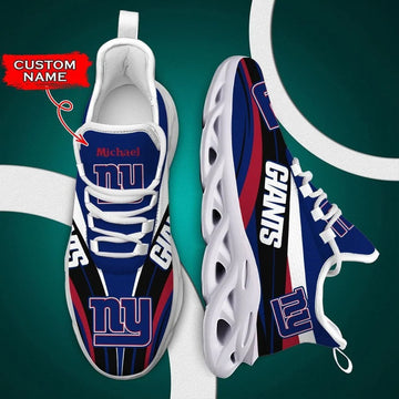 Ew York Giants Max Soul Clunky Sneakers Shoes Luxury Nfl Custom Name Style2