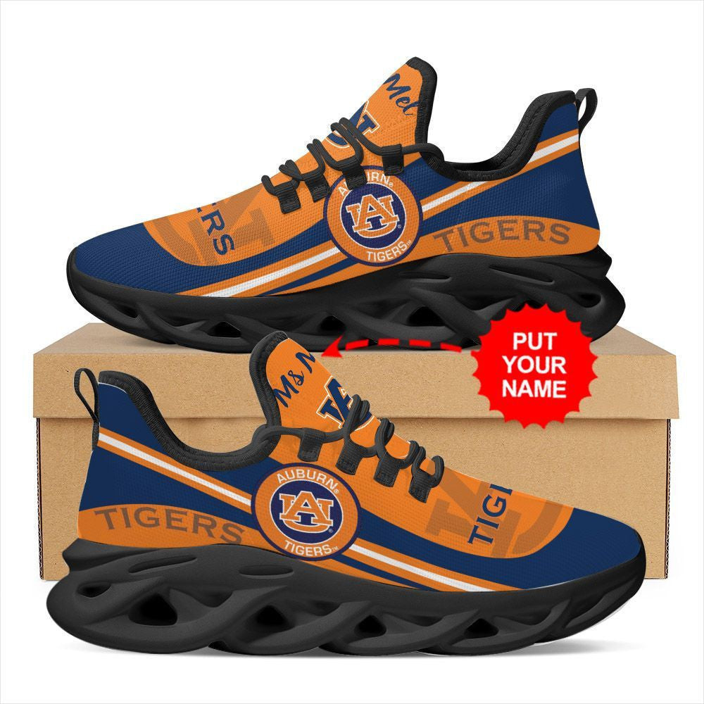 Auburn Tigers Custom Name Personalized Max Soul Sneakers Running Sports Shoes For Men Women For Men Women