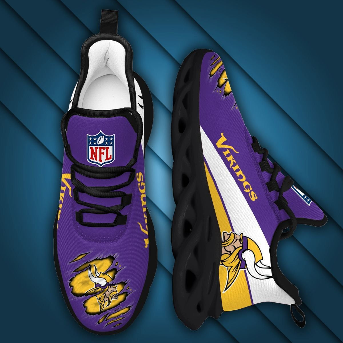 Minnesota Vikings Max Soul Sneakers Running Sports Shoes For Men Women For Men Women