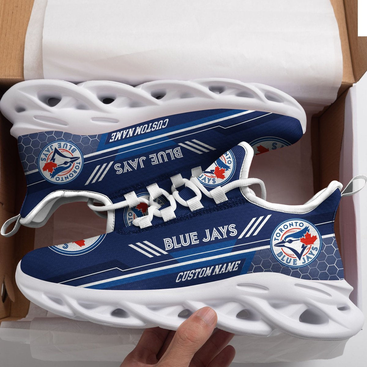 Toronto Blue Jays Custom Personalized Max Soul Sneakers Running Sports Shoes For Men Women Football Fan Football Fan For Men Women