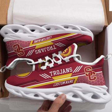 Usc Trojans Custom Personalized Max Soul Sneakers Running Sports Shoes For Men Women Football Fan Football Fan For Men Women