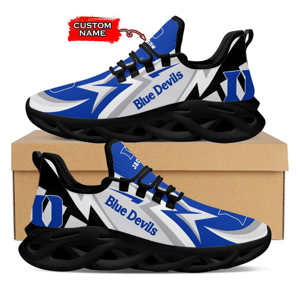 Ncaa Duke Blue Devils Max Soul Sneaker Personalized Custom Name Gift For Sport Lovers For Men Women