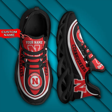 Caa Nebraska Cornhuskers Max Soul Sneaker Personalized Custom Name Gift For Sport Lovers
