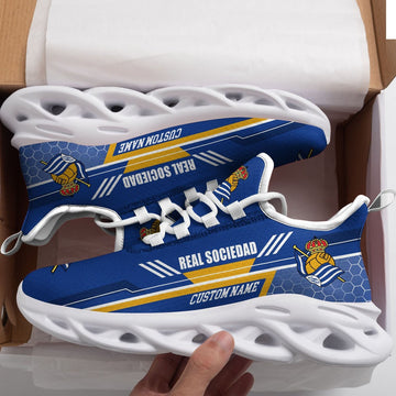 Real Sociedad Custom Personalized Max Soul Sneakers Running Sports Shoes For Men Women Football Fan Football Fan For Men Women