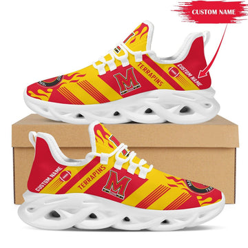 Maryland Terrapins Custom Personalized Max Soul Sneakers Running Sports Shoes For Men Women University Of Maryland, College Park For Men Women