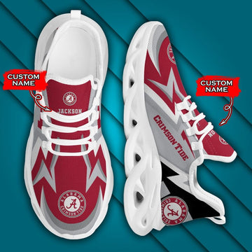 Caa Alabama Crimson Tide Max Soul Sneaker Personalized Custom Name Gift For Sport Lovers