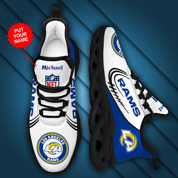 Los Angeles Rams Custom Personalized Max Soul Sneakers Running Sports Shoes For Men Women For Men Women