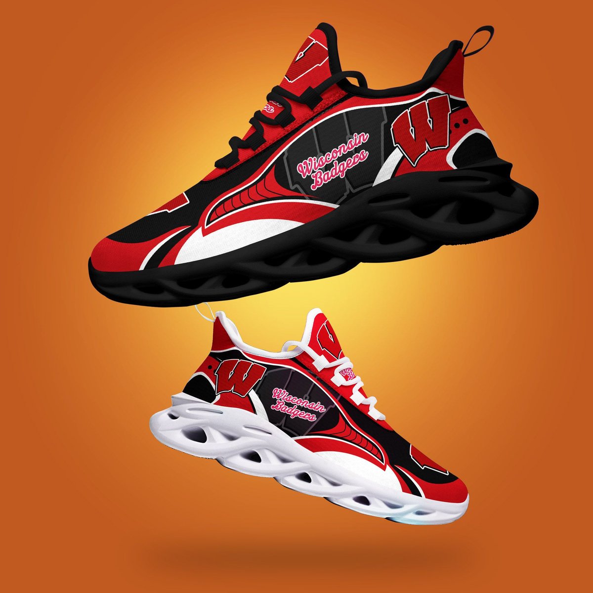Wisconsin Badgers Max Soul Shoes Dtms2910089 For Men Women
