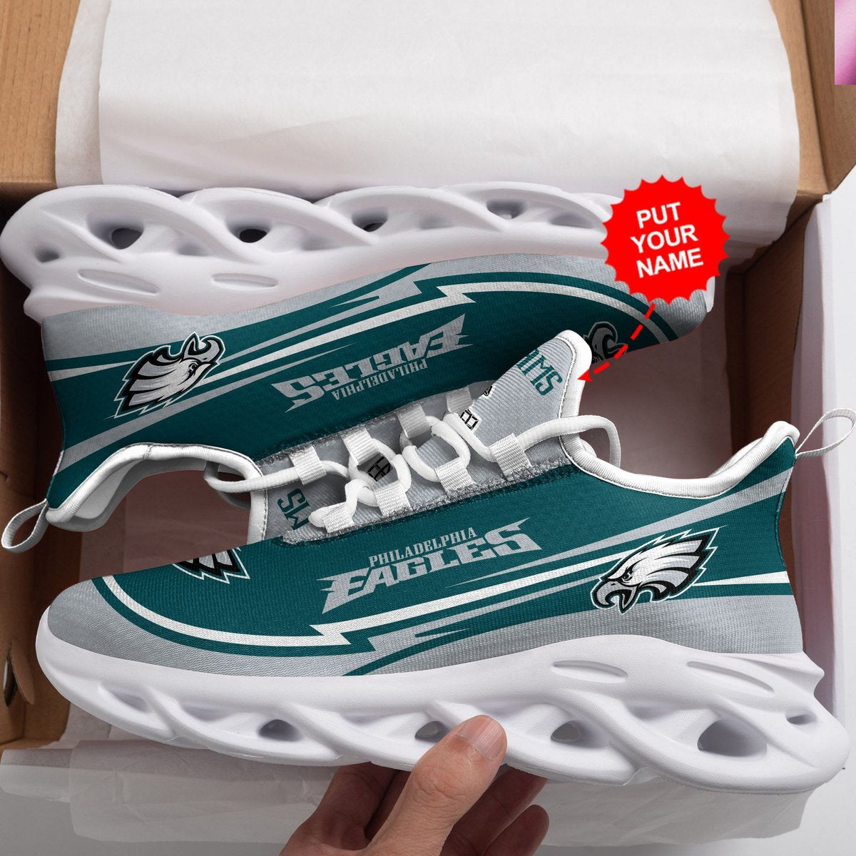 Philadelphia Eagles Custom Personalized Max Soul Sneakers Running Sports Shoes For Men Women For Men Women