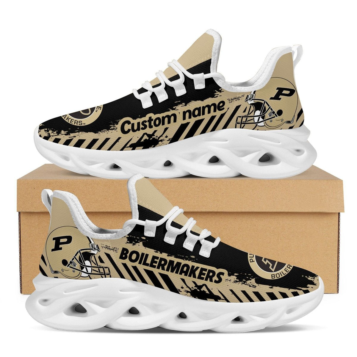 Purdue Boilermakers American Football Team Helmet Custom Name Personalized Men And Women Max Soul Sneakers Shoes For Fans For Men Women