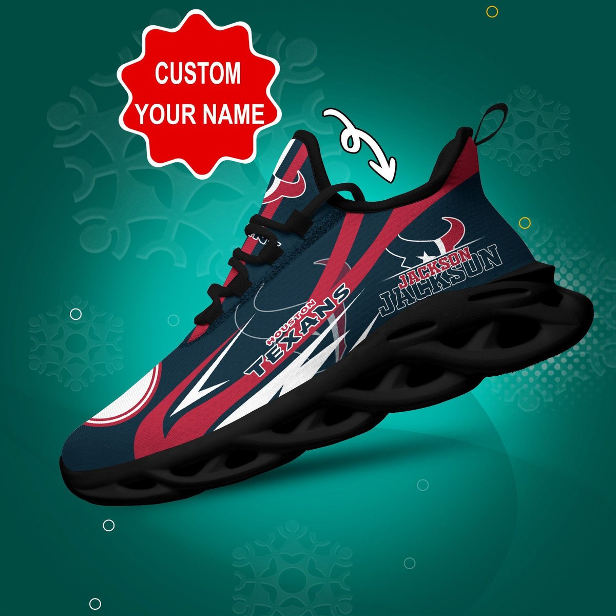 Houston Texansmax Soul Sneaker Dtdtms1139034 For Men Women