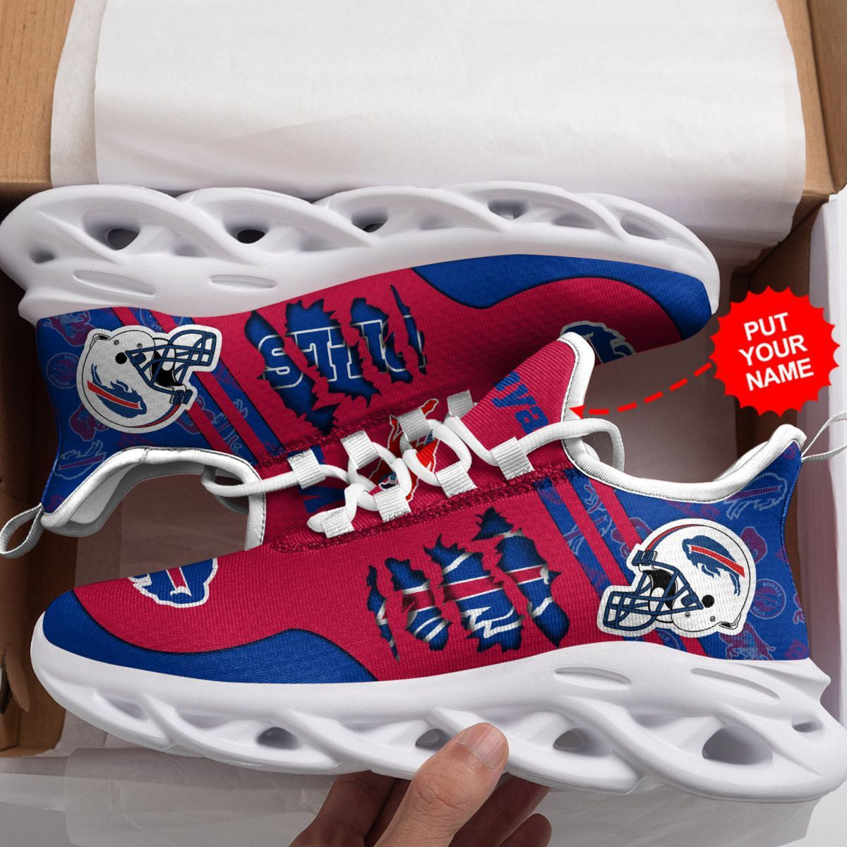 Buffalo Bills Custom Personalized Max Soul Sneakers Running Sports Shoes For Men Women For Men Women