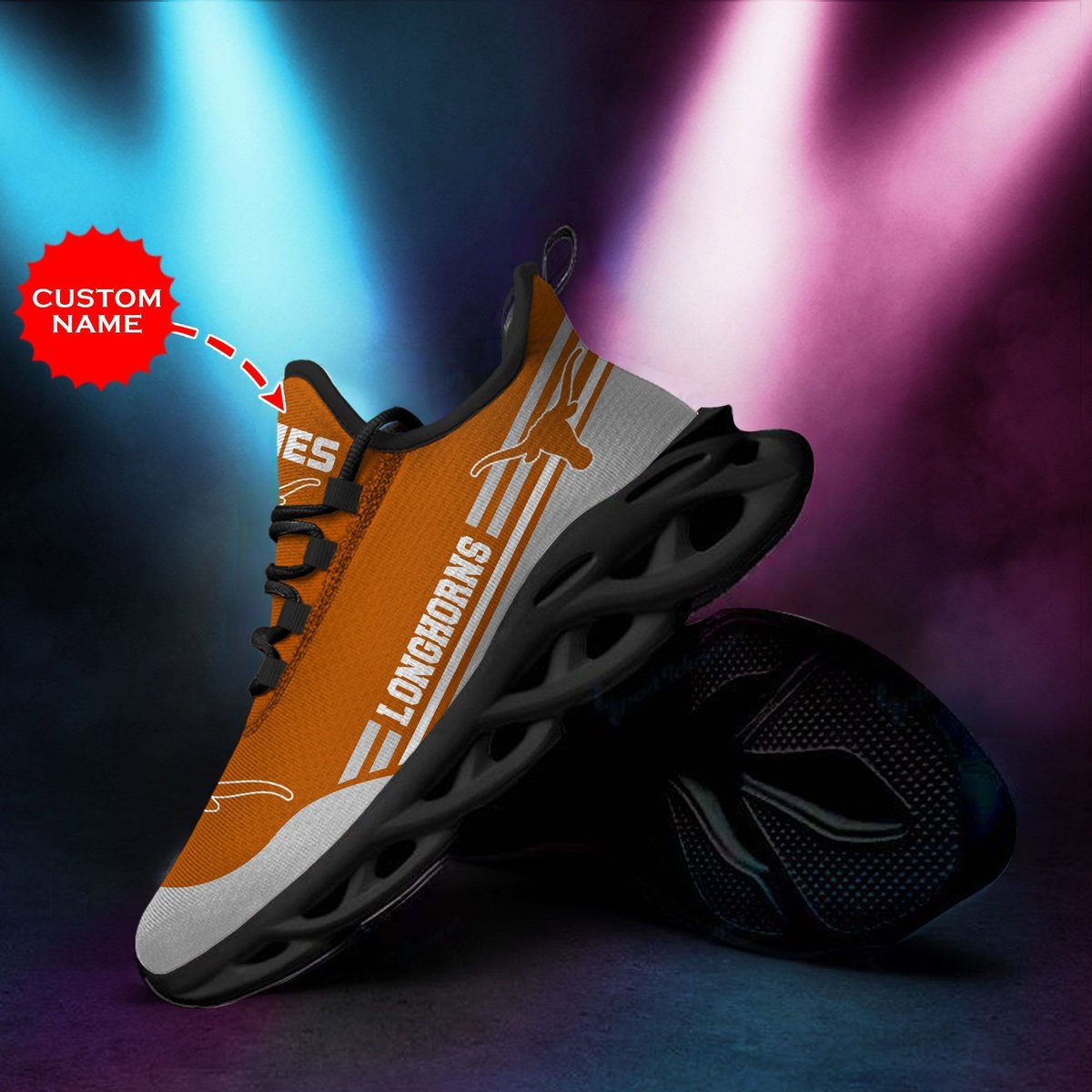 Texas Longhorns Custom Personalized Max Soul Sneakers Running Sports Shoes For Men Women For Men Women