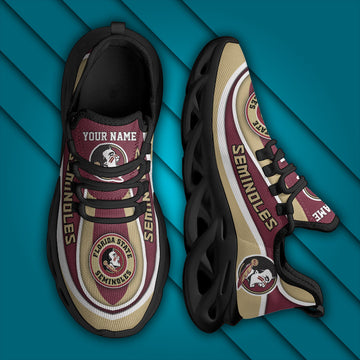 Ncaa Florida State Seminoles Max Soul Sneaker Personalized Custom Name Gift For Sport Lovers For Men Women