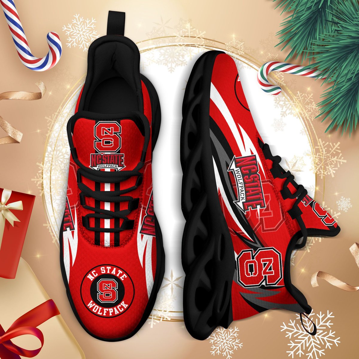 C State Wolfpack Ncaa3-max Soul Sneakers For This Season Na25188