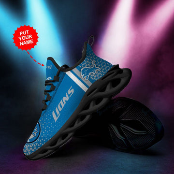 Detroit Lions Custom Personalized Max Soul Sneakers Running Sports Shoes For Men Women For Men Women