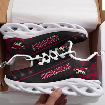 Arizona Coyotes Custom Name Max Soul Sneaker Shoes For Fan For Men Women