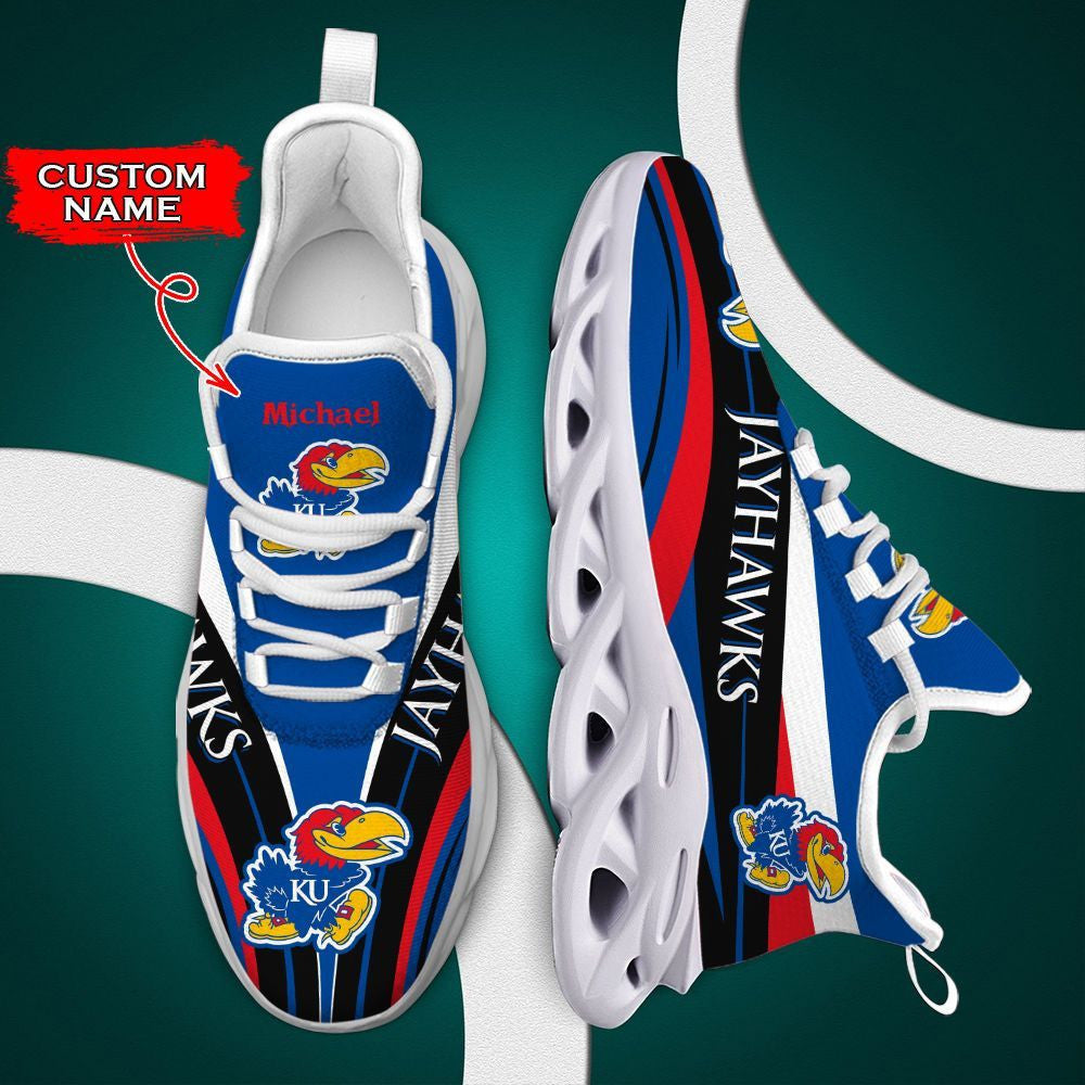 Kansas Jayhawks Max Soul Shoes Luxury Custom Name 02 M3bth0924 For Men Women