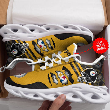 Pittsburgh Steelers Custom Personalized Max Soul Sneakers Running Sports Shoes For Men Women For Men Women