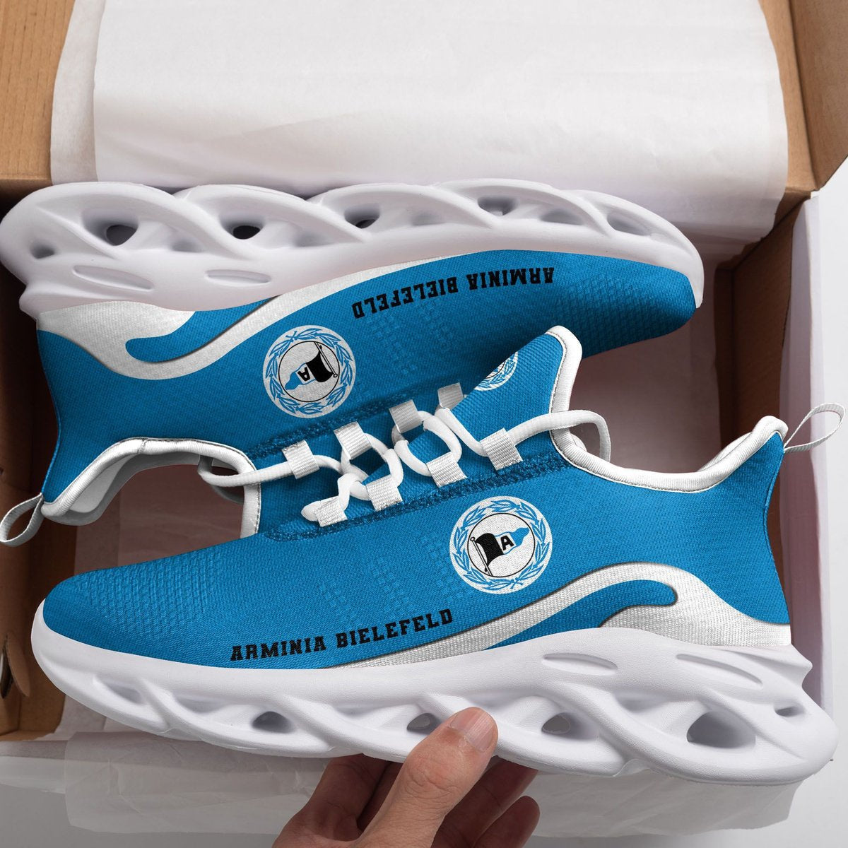 Bundesliga Arminia Bielefeld New Trending D Printed Max Soul Clunky Sneaker Shoes For Men Women