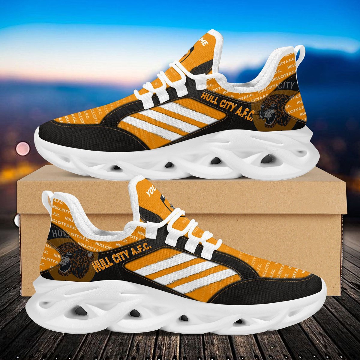 Hull City A.f.c Custom Personalized Max Soul Sneakers Running Sports Shoes For Men Women Efl For Men Women